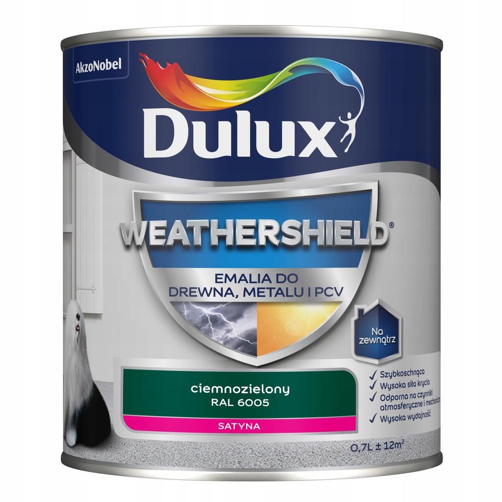 Dulux Weathershield Paint For Wood, Metal And Pvc Dark Green Ral60 1 Pc