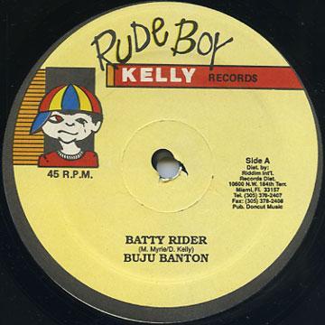 

12inch Record BUJU BANTON Batty Rider NONE Rude Boy Kelly 1992 US Reggae Ska Dub Used
