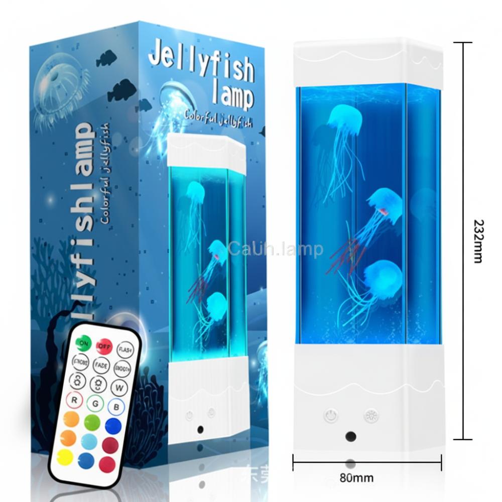 Color-Changing Night Light USB Charging Desktop Light Creative LED Jellyfish Lamp  Bedroom