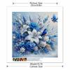 New Arrival 5D DIY Full Circle Diamond Painting "Blue Flowers and Birds" Embroidery Cross Stitch Home Decor Gift