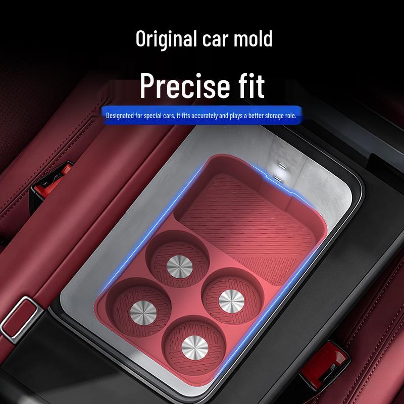 Silicone Car Cup Holder Mat for Lantu Free L Refrigerator - Stylish and Practical Accessory