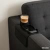 Silicone Sofa Armrest Cup Holder Tray, Sofa Armrest Organizer Bag, Large Capacity Storage for Remote Control & Drinks
