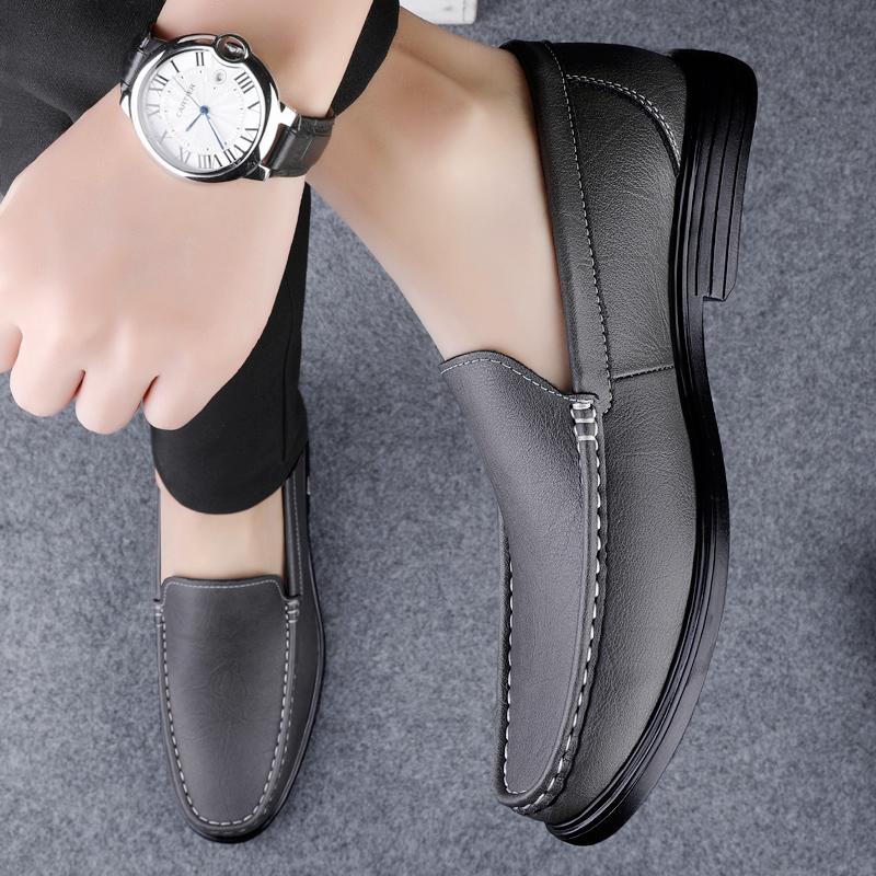 Модные мужские туфли из натуральной кожи — фото 5