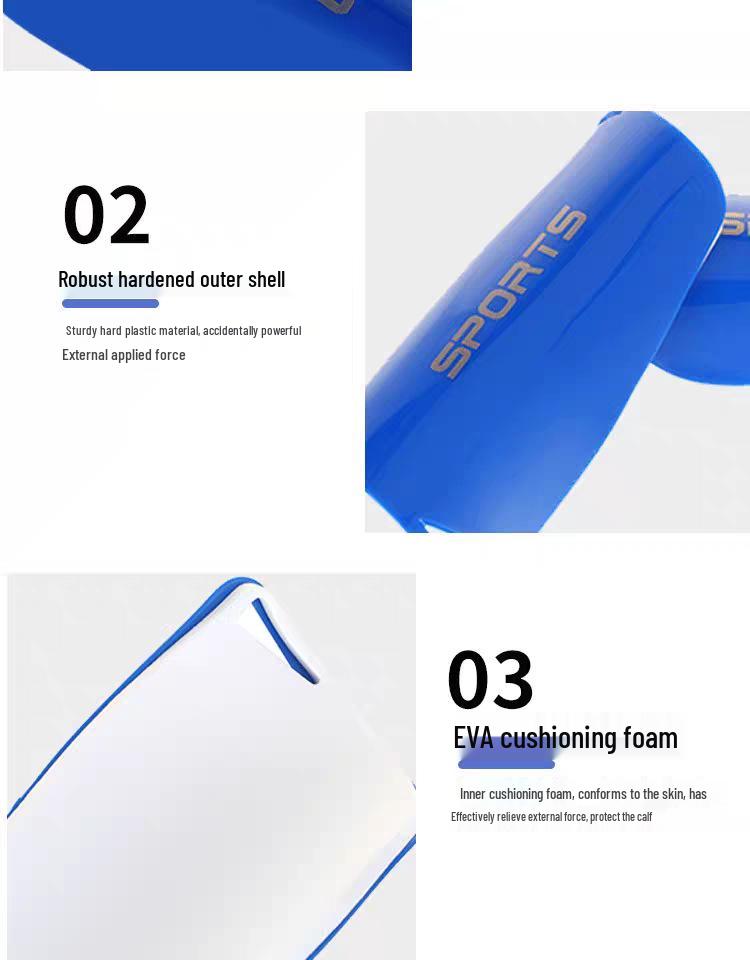 Professional Football Shin Guards - Competition & Training Protective Gear for Calf and Tibia