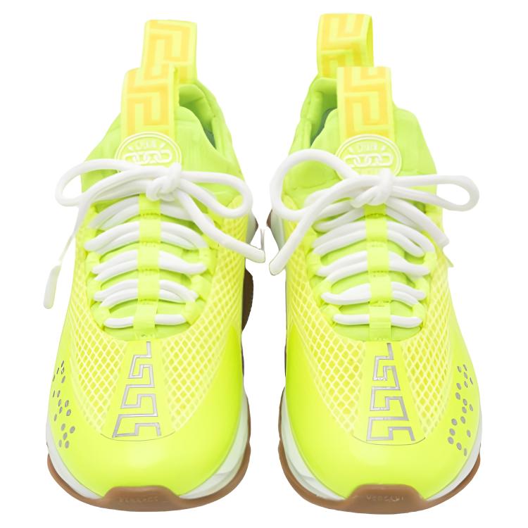 Versace Cross Chainer Neon Yellow Gum Women Sneakers DSR857G-D23TG-DF2