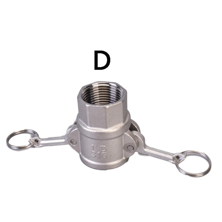 304 316L Stainless 1/2" 3/4" 1" 1.5" 2" BSP Female Male Camlock Fitting Adapter Barb Quick Disconnect For Hose Pump Homebrew