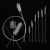304 Stainless Steel Baby Bottle & Straw Cleaning Brush with Nylon Bristles - Long Handle