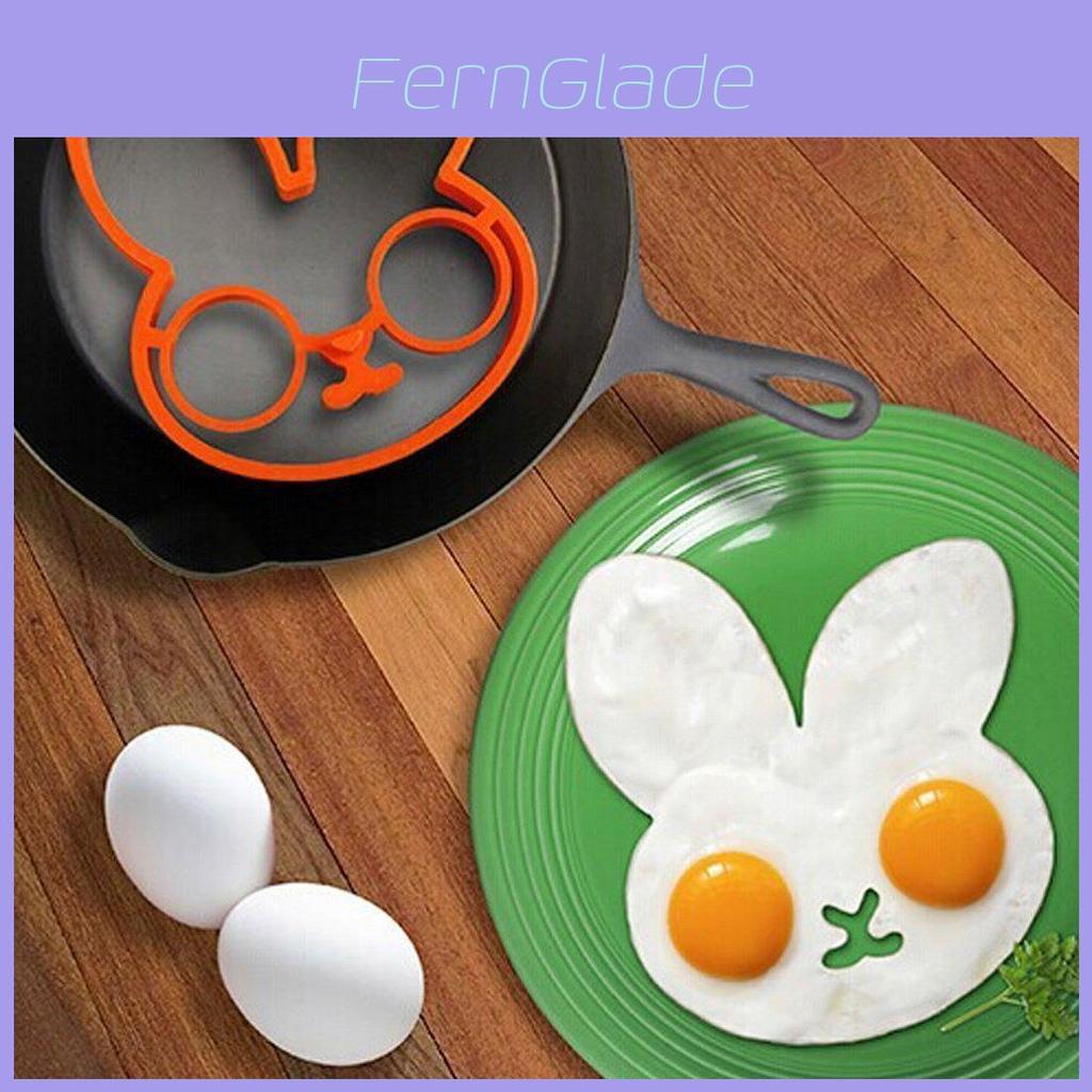 Adorable Rabbit Shaped Silicone Egg Mold For Perfectly Shaped Omelets And Fried Eggs
