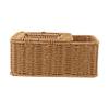 25*13*9cm Imitation Rattan Box Handmade Paper Box Exquisite Workmanship Hotel Usage PP Material Suitable For Paper Towels