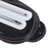 2PCS White And Black Electric Guitar Pickup Metal + ABS Guitar Accessories  Electric Guitar