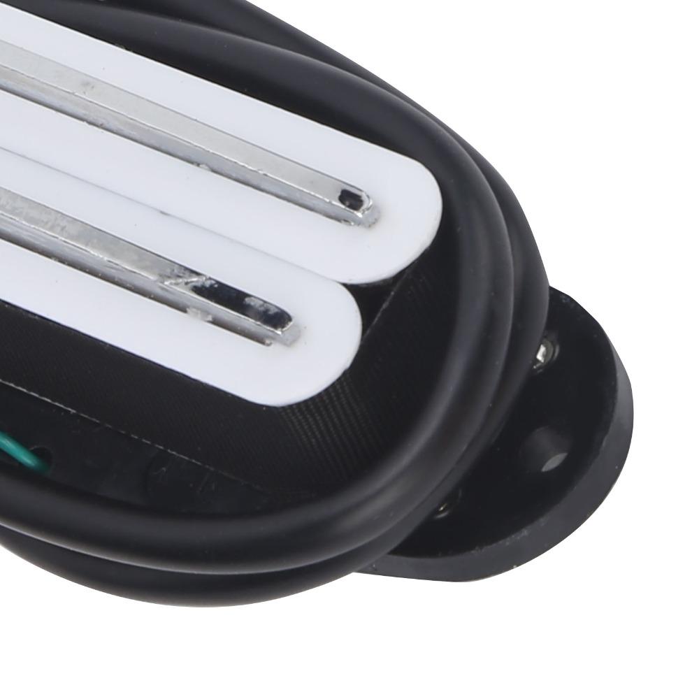 2PCS White And Black Electric Guitar Pickup Metal + ABS Guitar Accessories Electric Guitar
