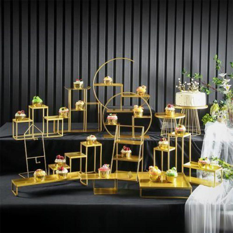 European Dessert Table Stand Set: Elegant Wedding Ornament for Cakes, Pastries, Buffets & Tea Towers
