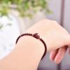 7A Natural Garnet Cinnabar Pi Xiu Women's Bracelet with Raw Ore Purple Gold Sand Elements