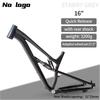 2024 XC Full Suspension MTB Bike Frame 26 27.5 16inch 27.5er Aluminum Alloy Downhill Enduro Mountain Bike Shock Absorber