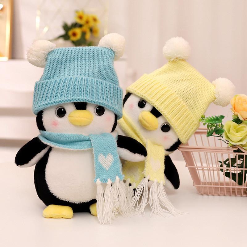 Penguin Plush Colorful Toy With Short Plush Fur Perfect For Playtime Collecting And