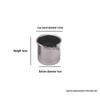 304 Stainless Steel Drop-proof Straight Cylinder Water Cup Without Handle.