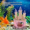 Resin Cartoon Castle Shape Ornaments Landscape Decoration For Aquarium Fish Reptiles Tank