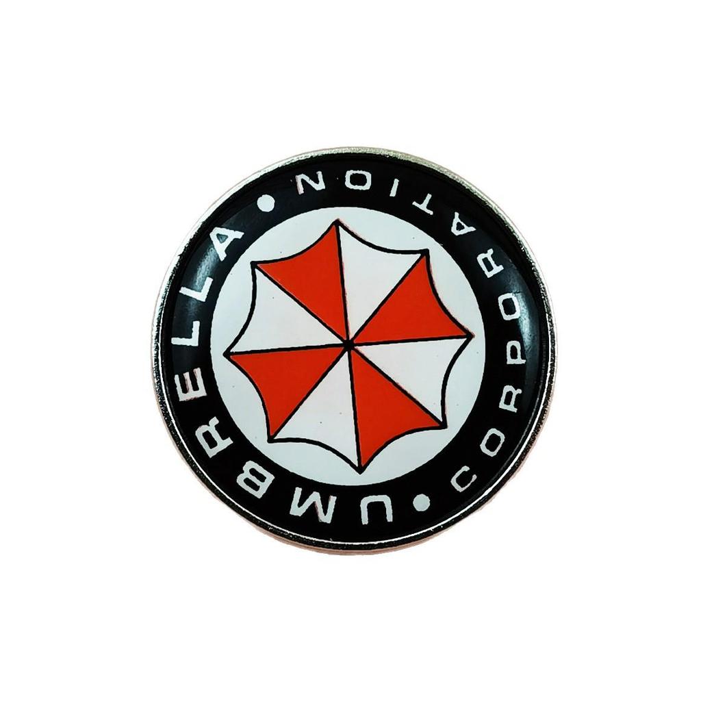 Resident Evil Umbrella Corp Cartoon Brooch - Fashionable Metal Game-Inspired Bag Accessory Badge