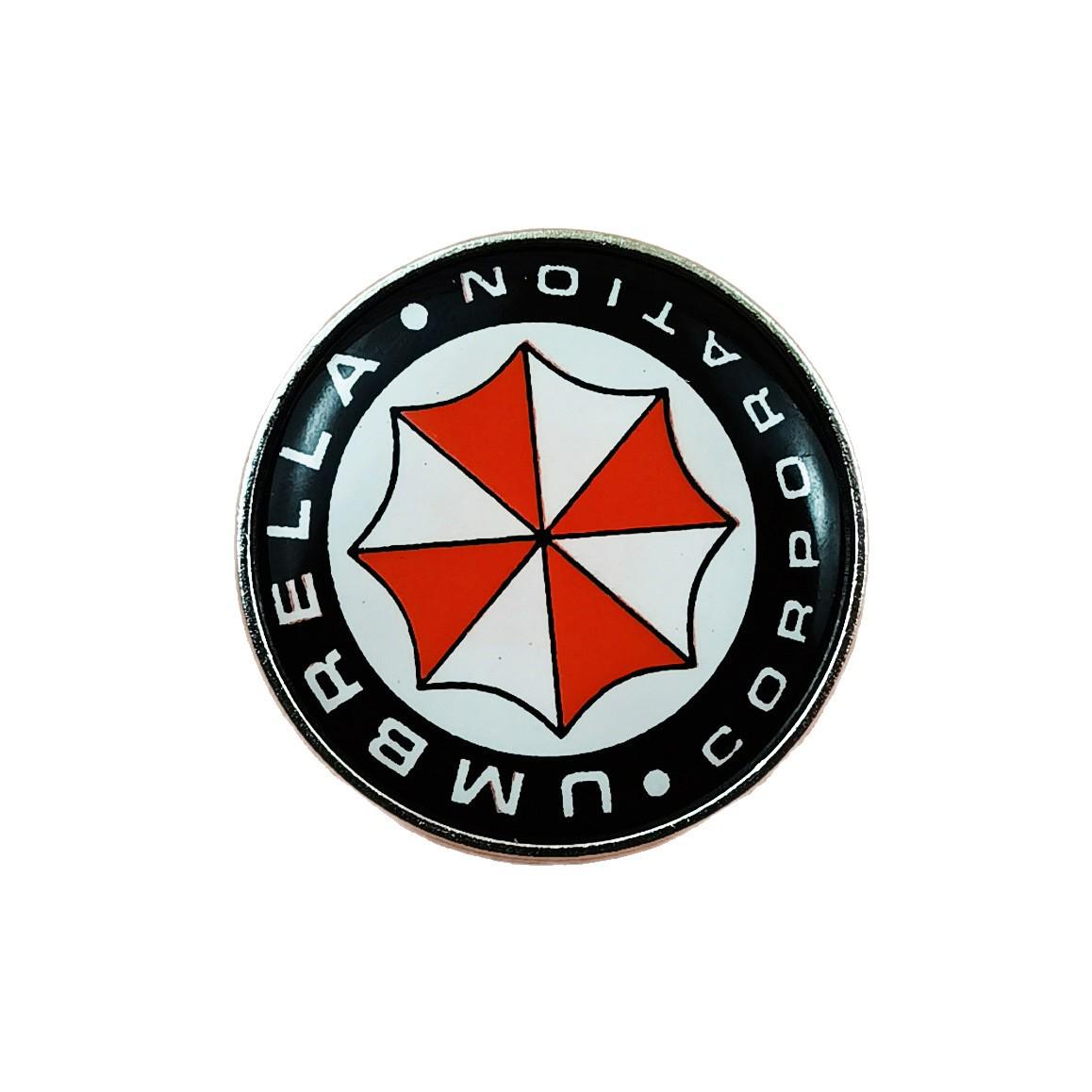 Resident Evil Umbrella Corp Cartoon Brooch - Fashionable Metal Game-Inspired Bag Accessory Badge