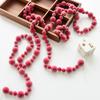 Realistic Red Berry Garland Decorative Christmas Bead Chain Red Berry Pendant  Gift Wrapping