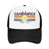 Clube de Tênis de Casablanca Boné de Baseball Vintage Moderno Faixa Absorvente de Suor Estilo Casual Chapéu de Jeans Durável