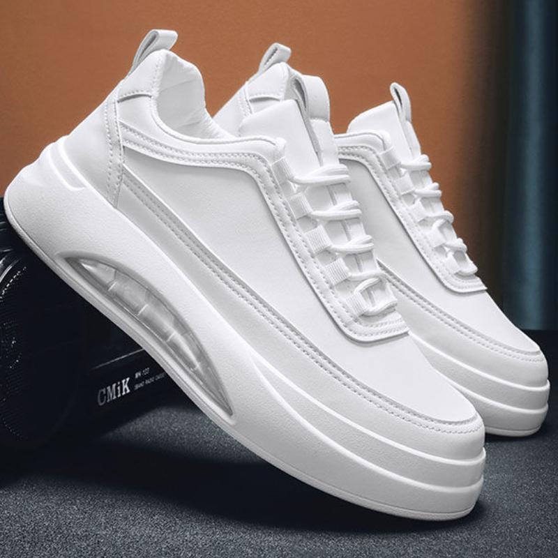 Fashion Men's Casual Sneakers Solid Colors Men Vulcanized Shoes Comfortable Cushioned Walking Shoes Non-slip New Tenis Masculino