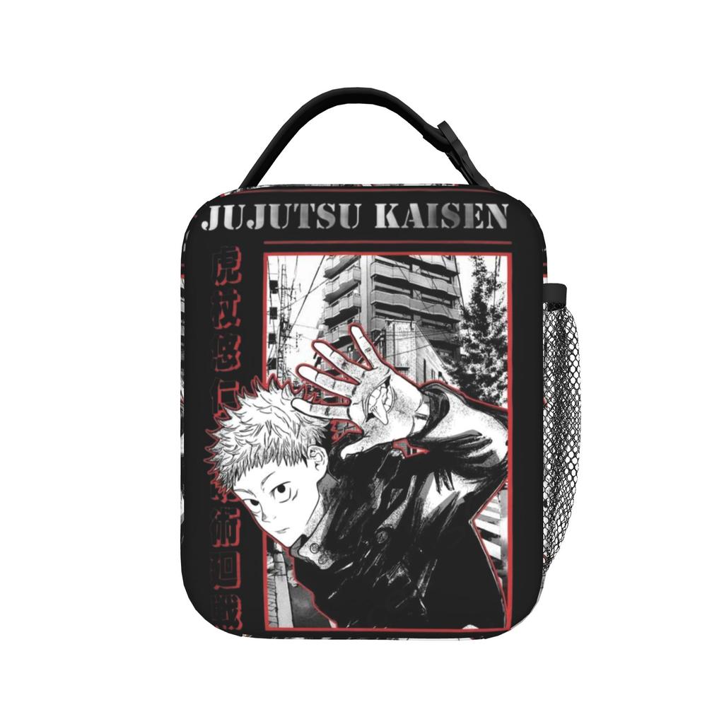 Choso Anime Manga Insulated Lunch Bag Portable Jujutsus Kaisens Anime Meal Container Thermal Bag Lunch Box Tote Men Women