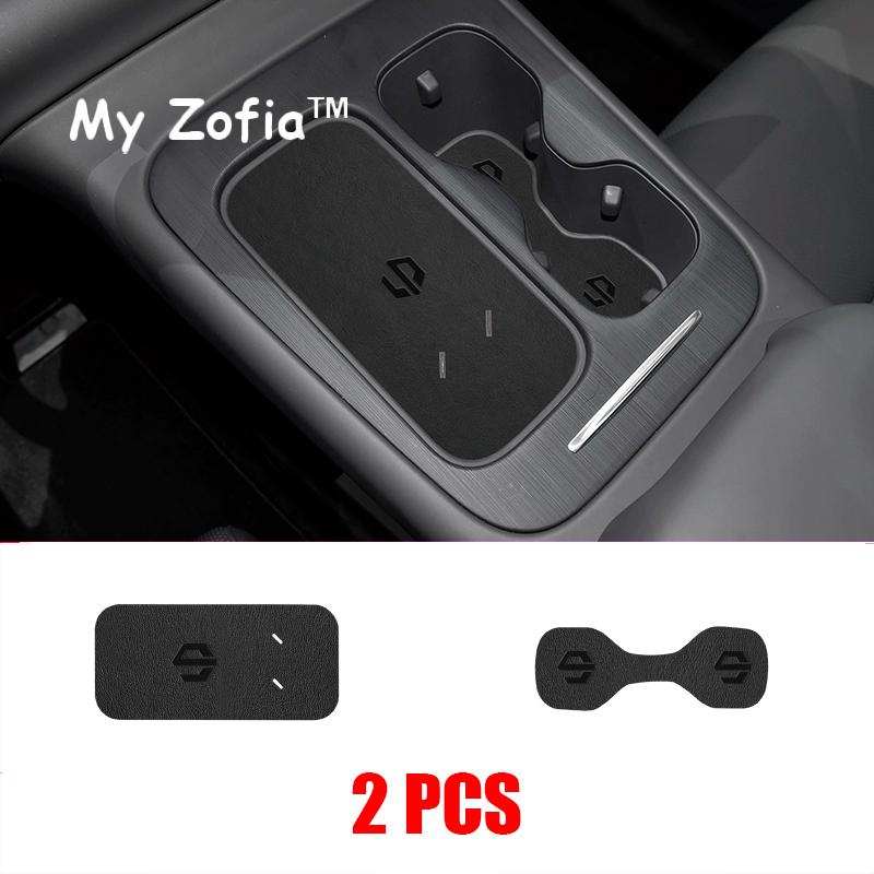 For Leapmotor C10 2024 2025 2026 Car Water Cup Coaster Waterproof Anti Slip Car Cup Holder Coasters Leather Mat Accessories