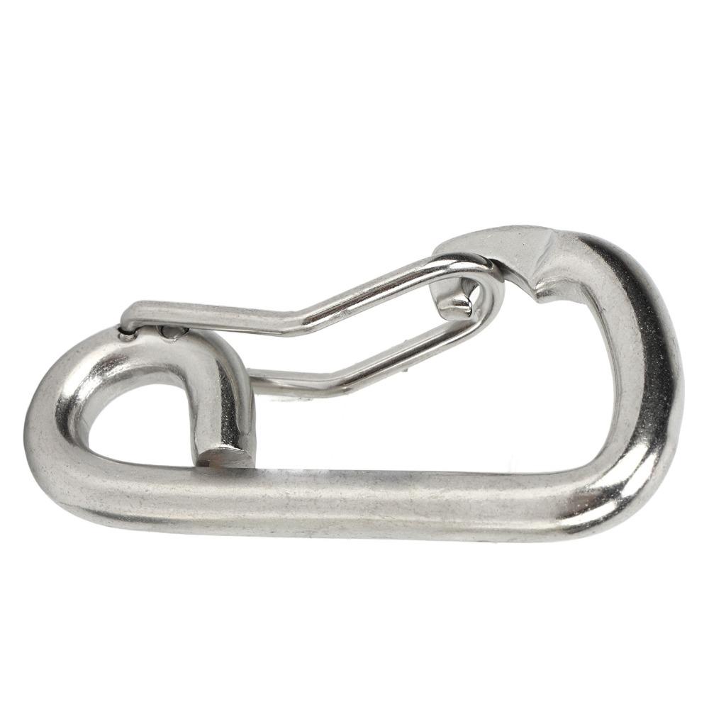 80mm Scuba Diving Safety Carabiner 316 Stainless Steel Diving Carabiner Scuba Diving