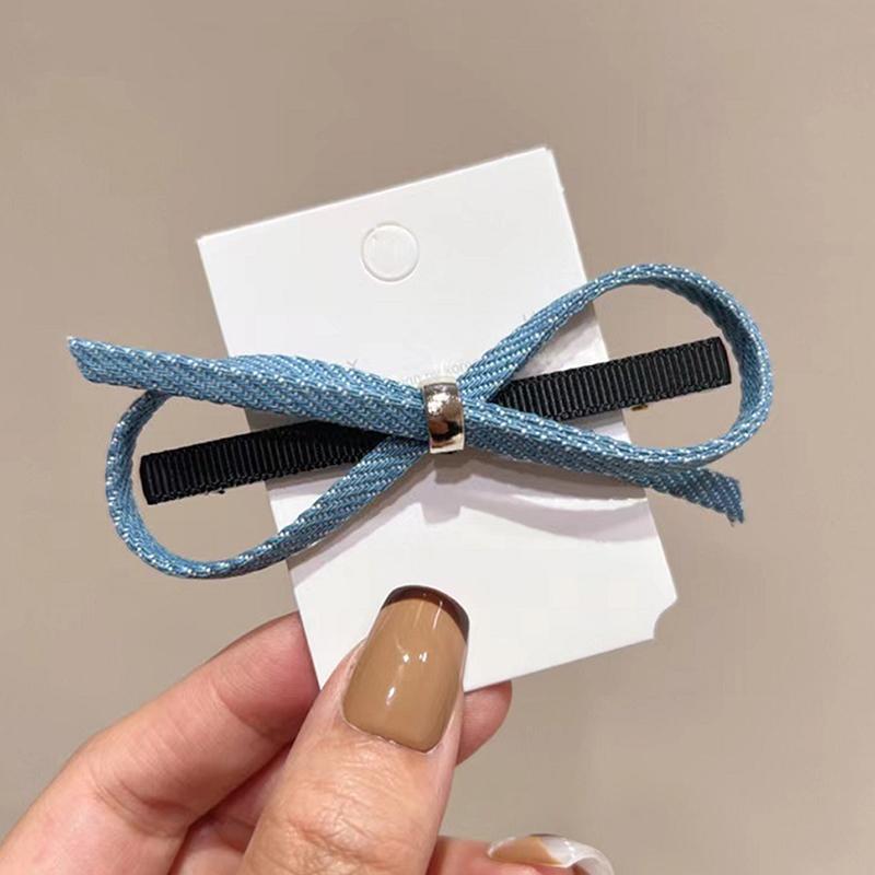 Bow Hair Clip For Women Temperament Hair Accessories Korean Hairpin Hair Claw Girls Headwear Small Size Hair Claws Clips
