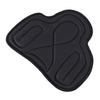 Saddle Pad PU Leather Close Fit Shock Absorbing Thickened Breathable Western Saddle Pad for Equestrian Riding Black