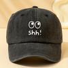 Shh Washed Retro Curved Brim Hat Adjustable Unisex Peaked Cap Suitable for Outdoor Sports and Leisure
