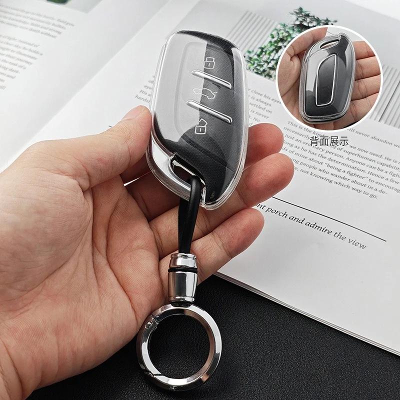 Transparent Car Key Fob Cover TPU Protector Case for MG 4 2023 Mg4 Ev MG HS GT ZS EV ZX MG5 MG6 Roewe RX3 RX5 RX8 ERX5 I6 I5