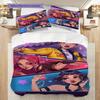 Vivid Purple Bedroom Set Threepiece Set 1 Duvet Cover 2 Pillowcase Without Core Soft And Comfortable Bedding Set Duvet Cover And Pillowcase