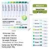 Blue Fruit M510 Soft Head Acrylic Marker Pen Set - 9 Colors for Art, Painting, and Graffiti