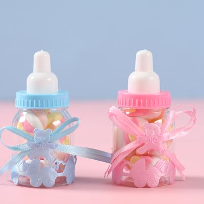 Neuankömmling Babyparty Gastgeschenke Milchflasche Süßigkeitenbox mit Bär Spitze für Tischdekorationen Kostenloser Versand