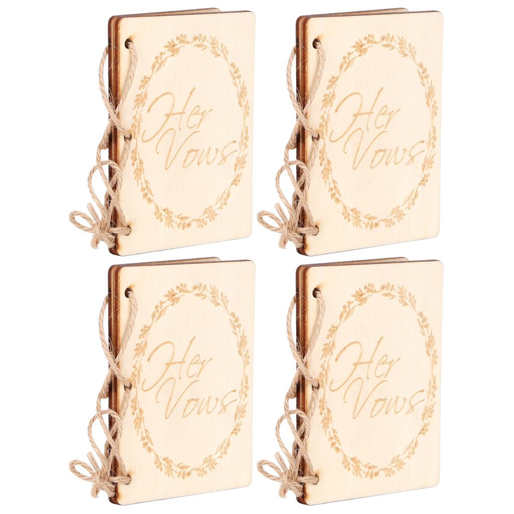 2er Set Hochzeitsheft Jubiläumsbücher Notizbuch Foto-Requisiten Dekoration Geschenk