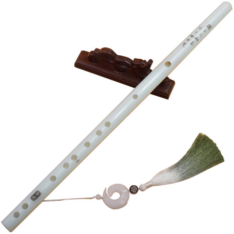 Professional Grade Drop-Resistant Imitation Jade Flute, Crack-Resistant, Adult & Student Performance, F Key