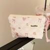 Fashion  Sanitary Napkin Storage Bags Small Cosmetic Bags Flower Pattern Zipper Coin Purses Lady Girls MakeUp Bag Key Money Bags