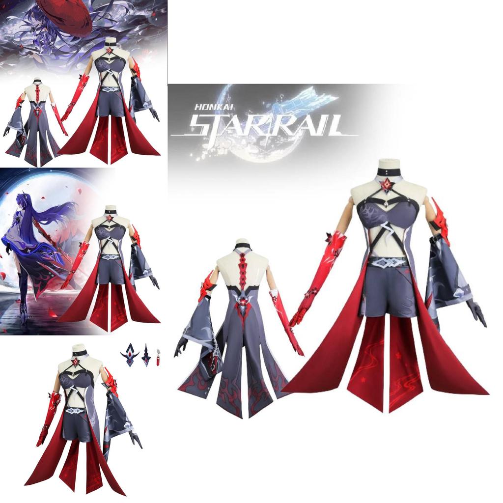 Vibrant Yellow And Red Cosplay Costume For Game Enthusiasts With Wig