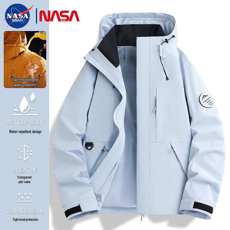 NASA NOAH Herren Outdoor Winddichte Jacke