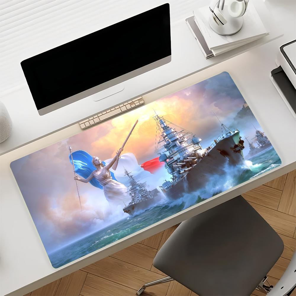 Game WWorld of WWarships Mouse Pad Nonslip Rubber Computer Mat Gamer Balance Decoracion Deskmat Laptop Office Large