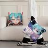 Anime virtual Idol H-Hatsune Girl M-Miku cushion cover Living Room Headboard Office Bedroom Cushion Sofa Nap Time Pillow Case