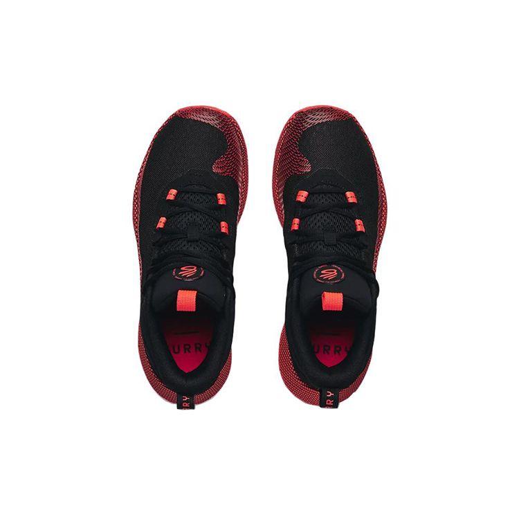 Under Armour Men's Curry HOVR Splash Black Red Basketball Shoes 3024719-004
