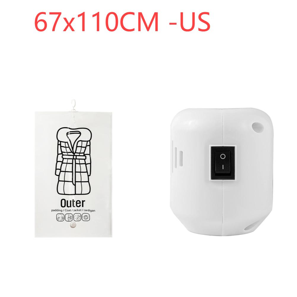 Hanging Vacuum Bags Space Saving Clothes Compression Storage Bag Reusable Empty Pump Bags Clothes Wardrobe Quilt Vacuum Pack