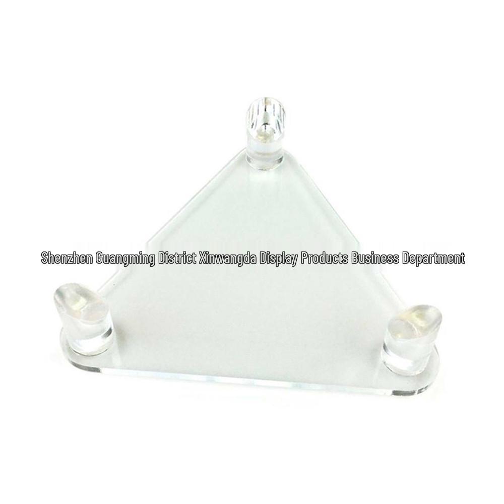 Athlete Collection Acrylic Triangle Holder for Rugby, Football, and Autographed Basketball