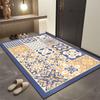 Tile Entrance Door Dirt-Resistant Bathroom Floor Mat Household Foot Mat Door Wear-Resistant Floor Mat