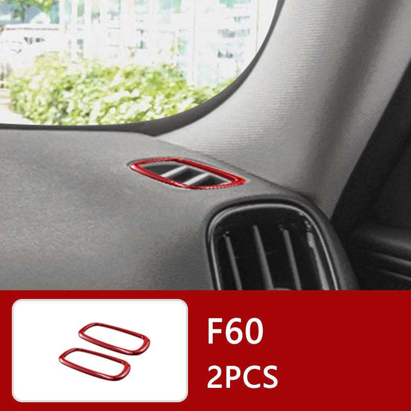 Auto Innenraum ABS Kunststoff Dekorationsabdeckung Roter Modifizierter Aufkleber für BMW MINI Cooper S F54 F55 F56 F57 F60 CLUBMAN Autozubehör