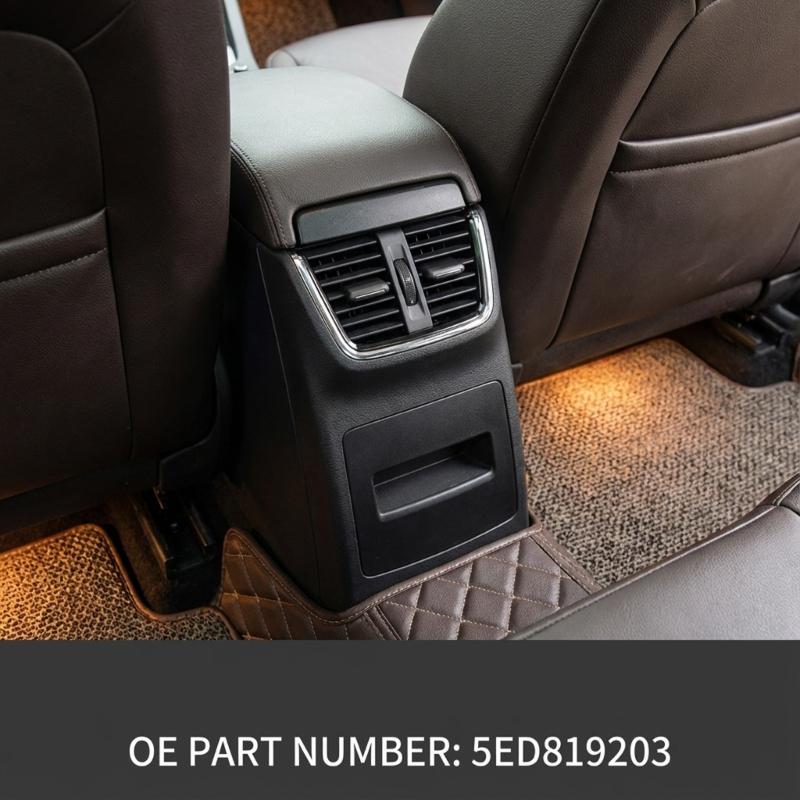 Rear Air Conditioning Vents 5ED819203 for 2015-2022 Vent Outlet Grille Assembly Auto Accessory Easy Installation