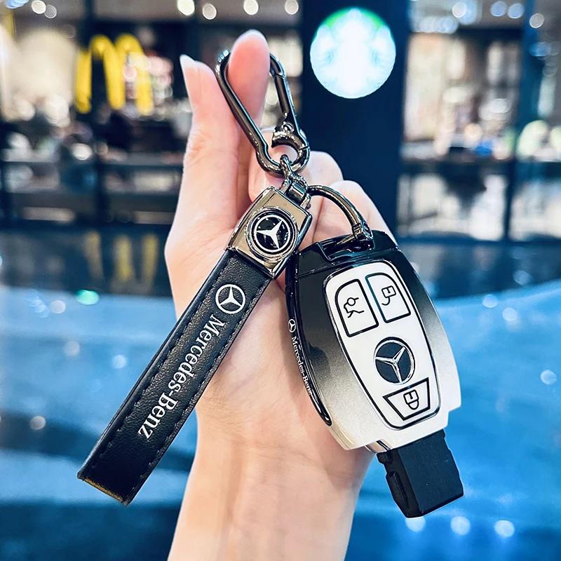 RPO5   Car Key Case Cover for Mercedes Benz 2022 C S Class W206 W223 S350 C260 C300 S400 S450 S500 Key Shell Protector